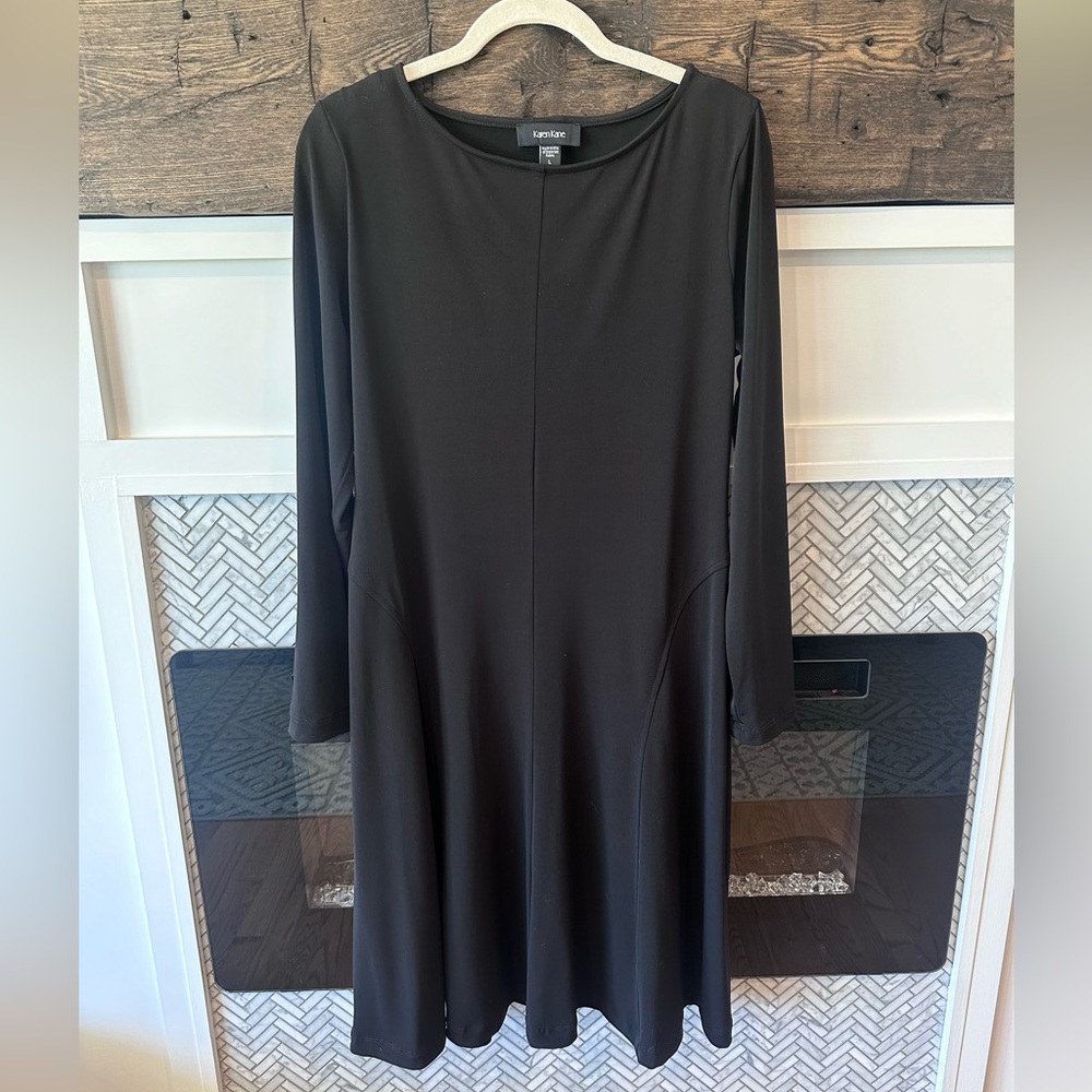 Karen Kane Black Long Sleeve Dress